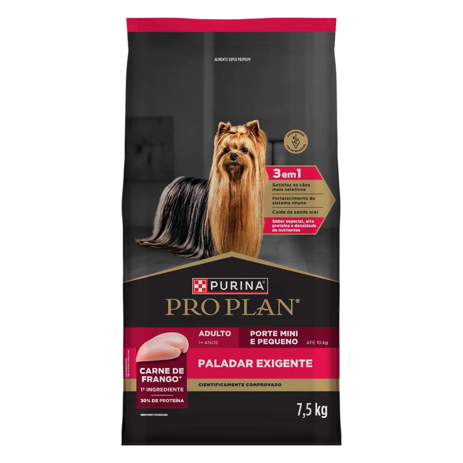 Ração Pro Plan Paladar Exigente Cães Adultos Mini e Pequeno Frango